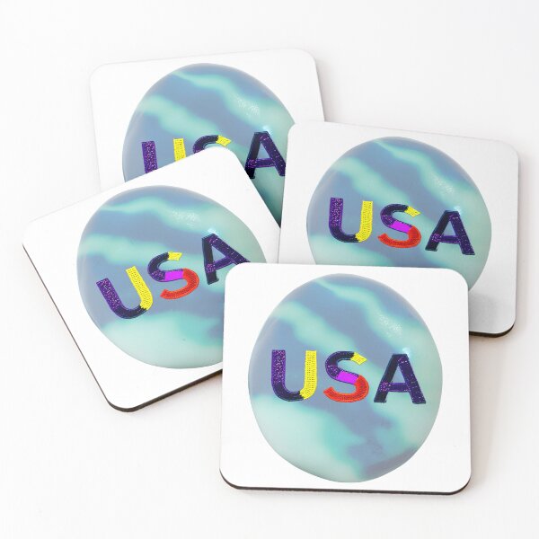 Item preview, letter USA, monogram 2. typography collage. ABC art. gift designed and sold by Minibubb.