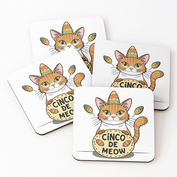 Item preview, cinco de meow taco cat, mexican cinco mayo designed and sold by hichametta.