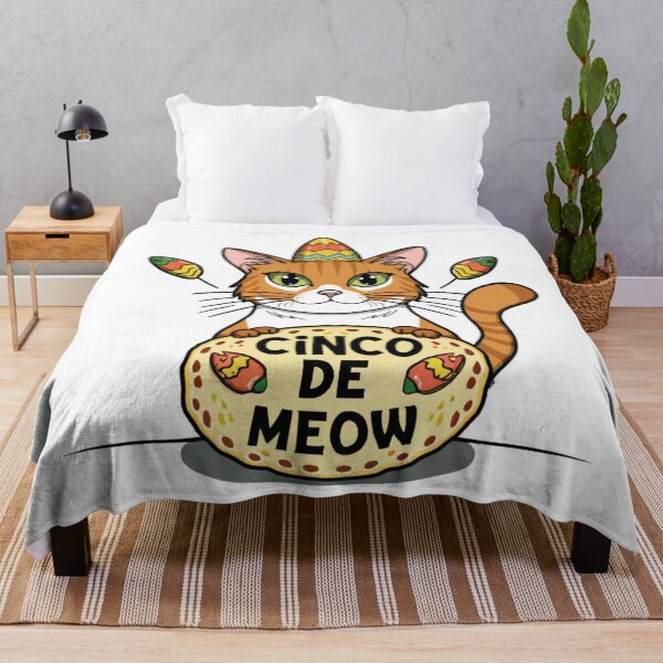 Item preview, cinco de meow taco cat, mexican cinco mayo designed and sold by hichametta.