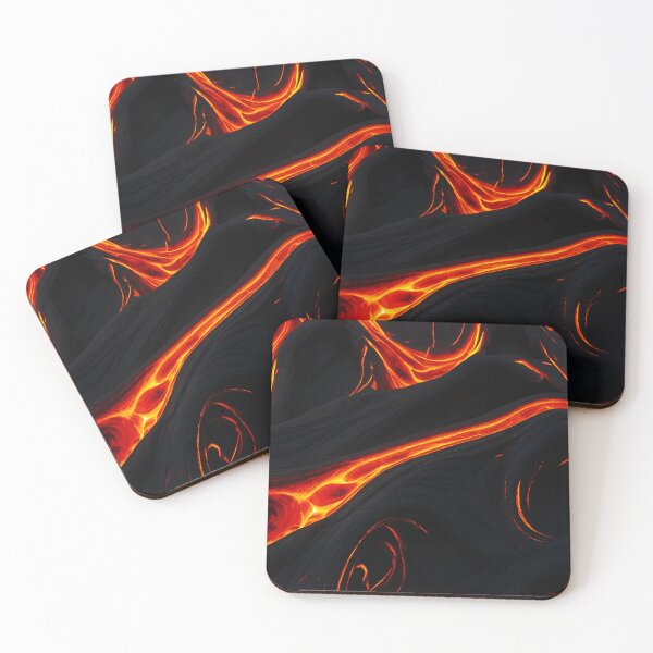 Item preview, Fire Pattern - Lava Rock River Iceland At Volcano designed and sold by SassyArtistry.