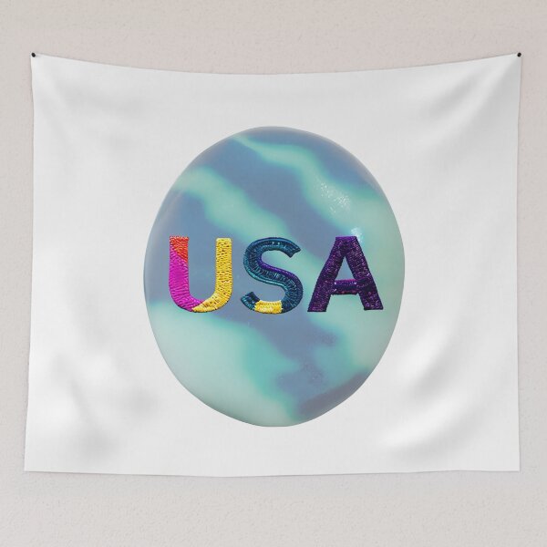 Item preview, letter USA, monogram 2. typography collage. ABC art. gift designed and sold by Minibubb.
