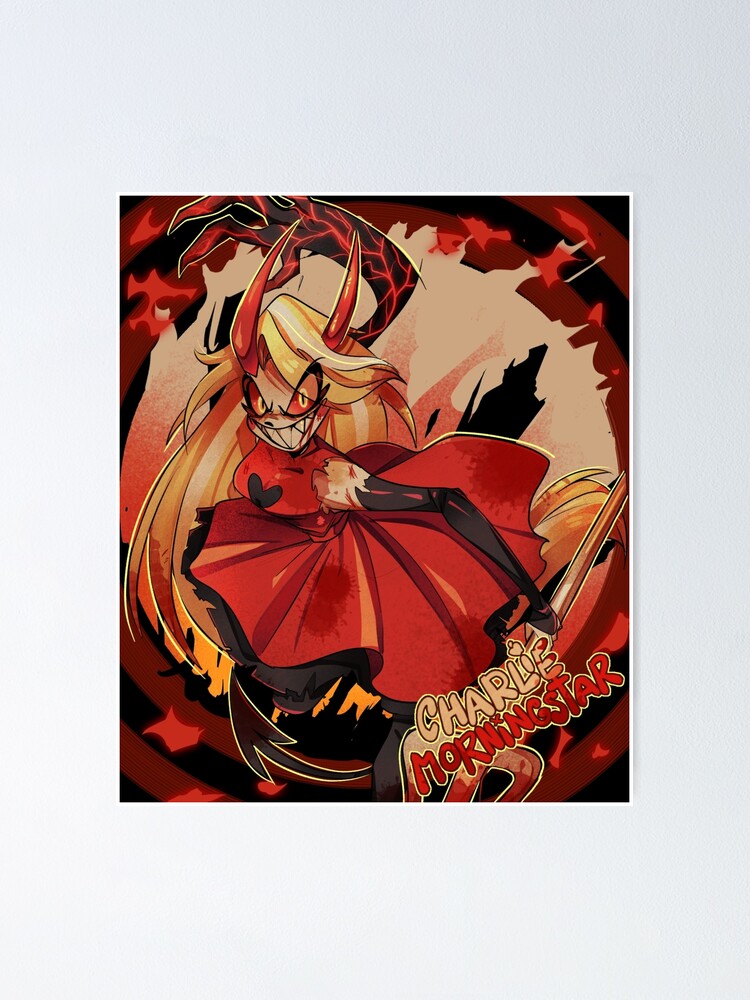 CHARLIE MORNINGSTAR Hazbin Hotel Poster, Hazbin Hotel Home Decor sold