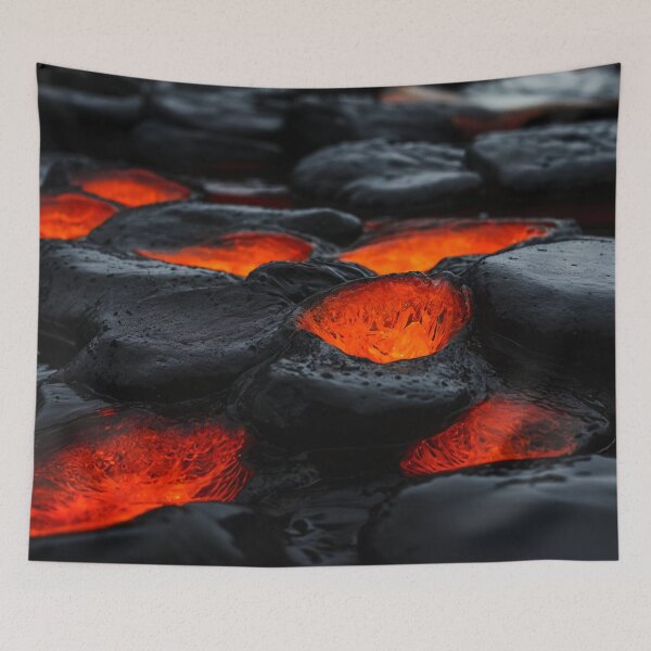 Item preview, Oval Magmatic Rocks In Lava River designed and sold by SassyArtistry.