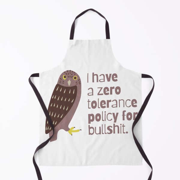 Aperçu de l'œuvre Politique de tolérance zéro pour Bullshit Owl créée et vendue par Heterodoxster.