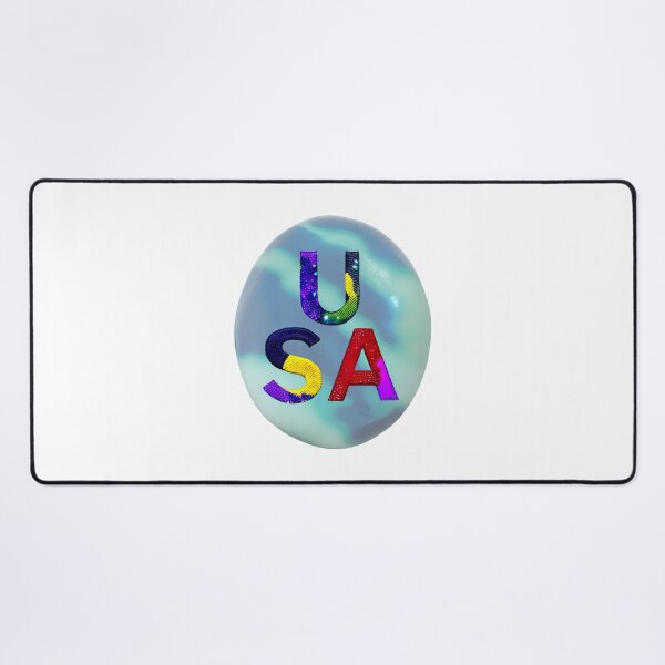 Item preview, letter USA, monogram 2. typography collage. ABC art. gift designed and sold by Minibubb.