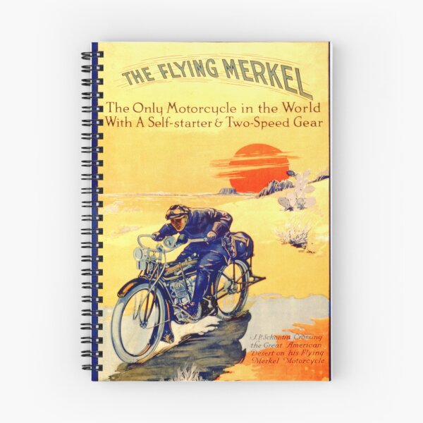 Item preview, 1911 Flying Merkel Motorcycle Poster designed and sold by YuckyCat.