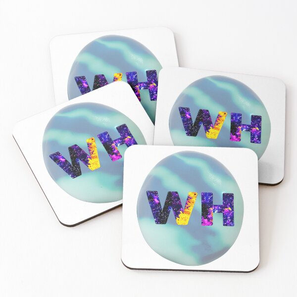 Item preview, letter WH, monogram 2. typography collage. ABC art. gift designed and sold by Minibubb.