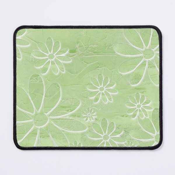 Item preview, Soft Green Dancing Daisies Floral Art designed and sold by Sharon Cummings Art.