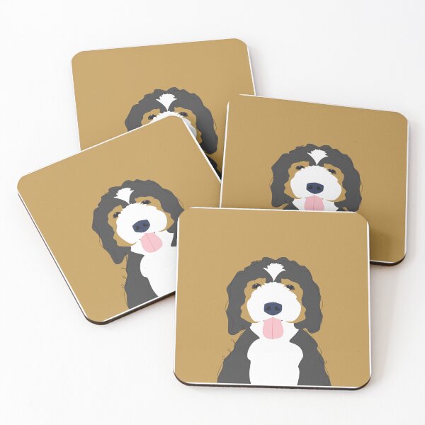 Item preview, Bernedoodle Dog Portrait designed and sold by StudioShel.