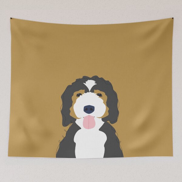 Item preview, Bernedoodle Dog Portrait designed and sold by StudioShel.