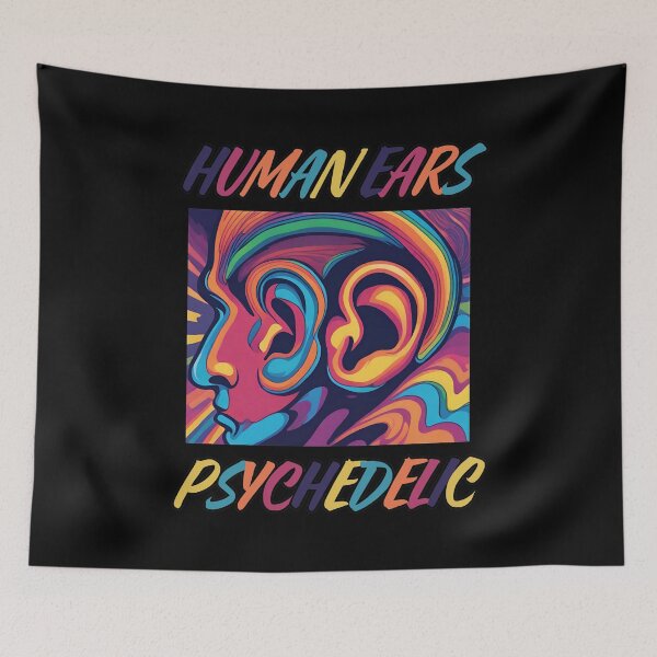 Item preview, Human Ears (Psychedelic Art) designed and sold by LookTheBest.