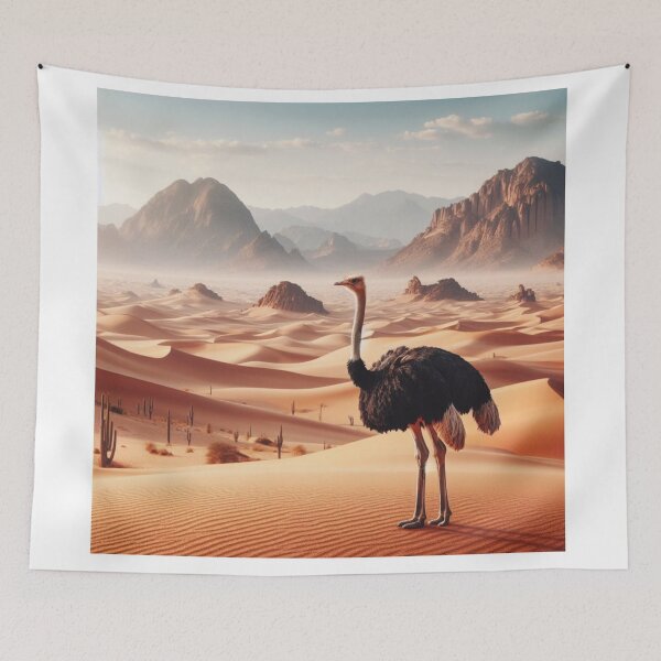 Item preview, Desert Nomad - Ostrich Explorer designed and sold by ProgressMagnet.