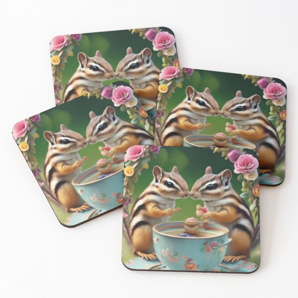 Item preview, Chipmunk tea party designed and sold by seahorse crossing.