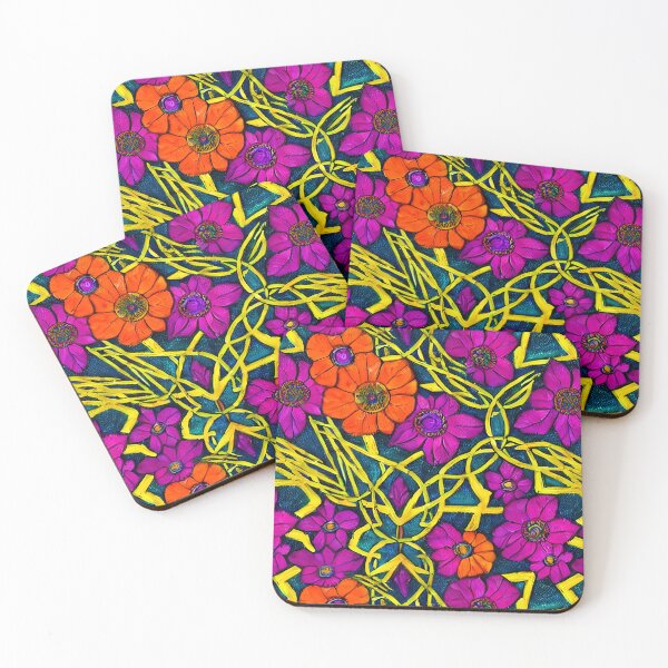 Item preview, Psychedelic Vintage Flowers - Seamless Pattern designed and sold by Chubuter.