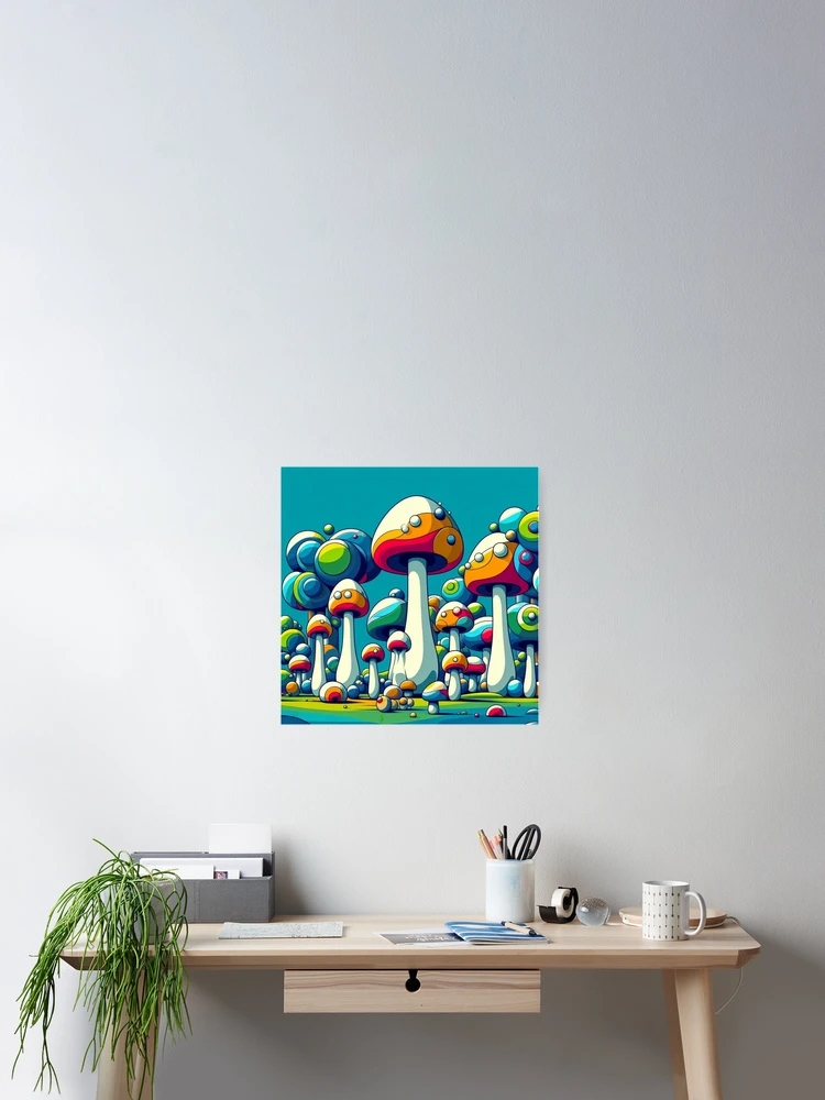 Thumbnail 2 of 3, Poster, Groovy Forest designed and sold by ComputerContent.