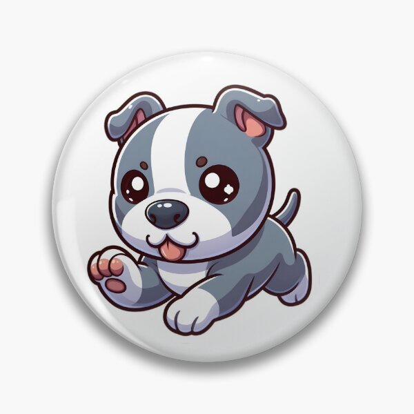 Item preview, Chibi American Staffordshire Terrier Running designed and sold by City0fDreams.
