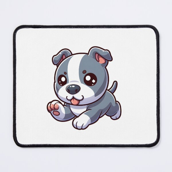 Item preview, Chibi American Staffordshire Terrier Running designed and sold by City0fDreams.