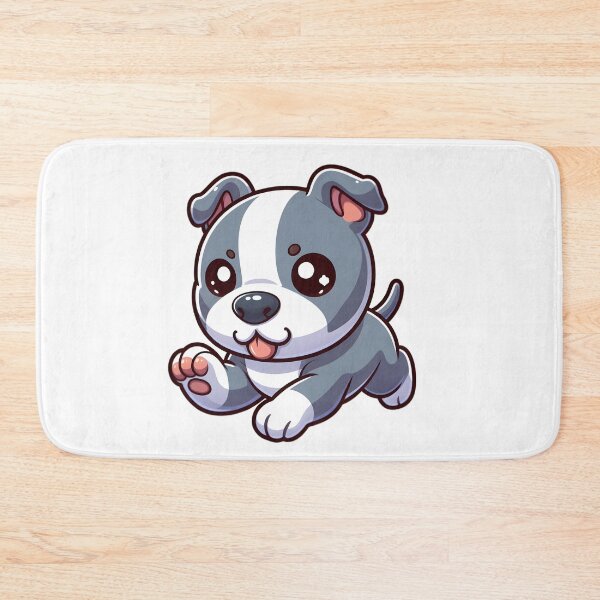 Item preview, Chibi American Staffordshire Terrier Running designed and sold by City0fDreams.