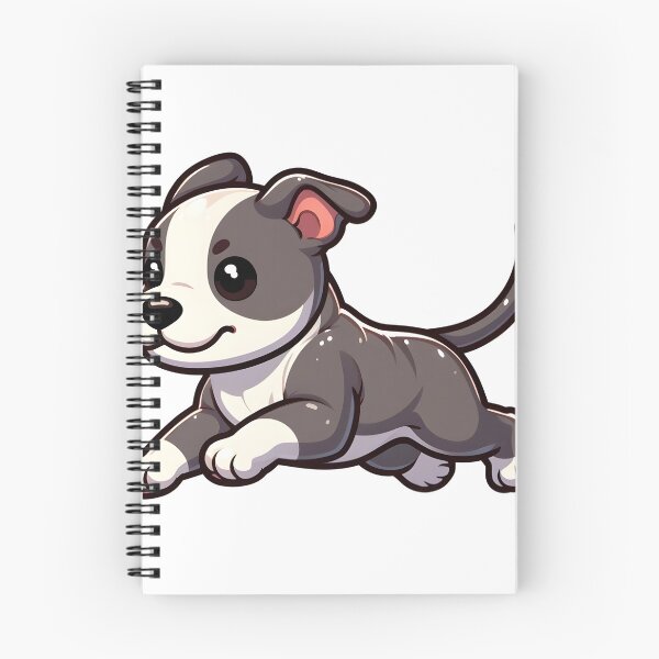 Item preview, Chibi American Staffordshire Terrier Running designed and sold by City0fDreams.