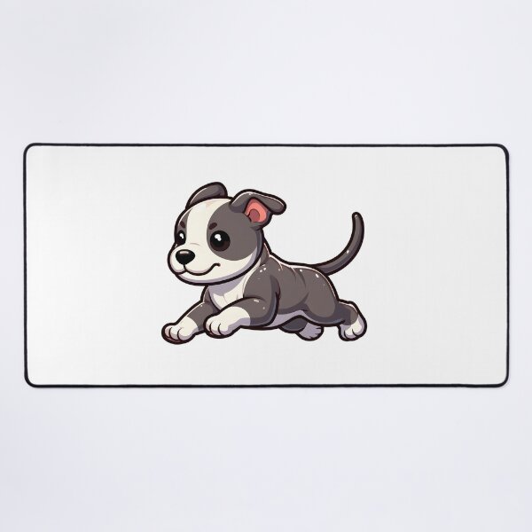 Item preview, Chibi American Staffordshire Terrier Running designed and sold by City0fDreams.