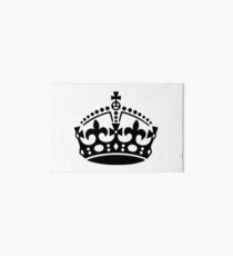 Keep Calm Crown Art Board