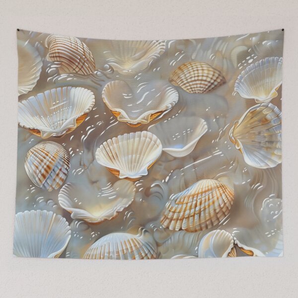 Item preview, Seashells In the Ocean Ripples.  designed and sold by MargaretWiktor.
