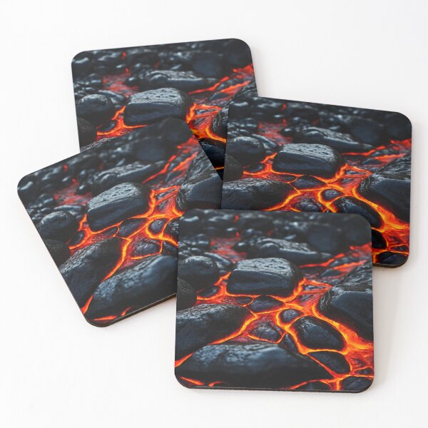 Item preview, Lava Rocks In Bright Hot Lava designed and sold by SassyArtistry.