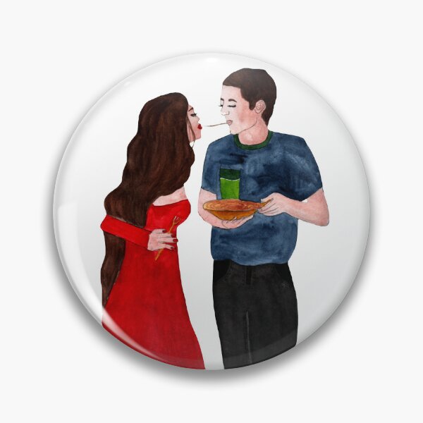 Item preview, Girl eating spaghetti. Italian couple enjoying their pasta. designed and sold by DesignbyMorena.