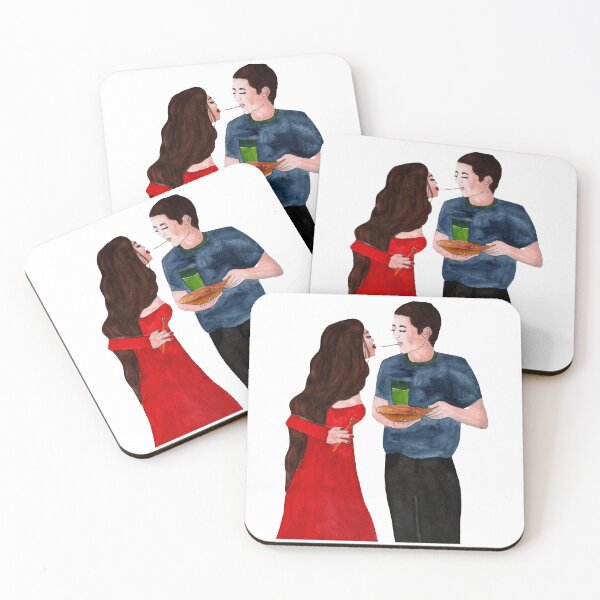 Item preview, Girl eating spaghetti. Italian couple enjoying their pasta. designed and sold by DesignbyMorena.