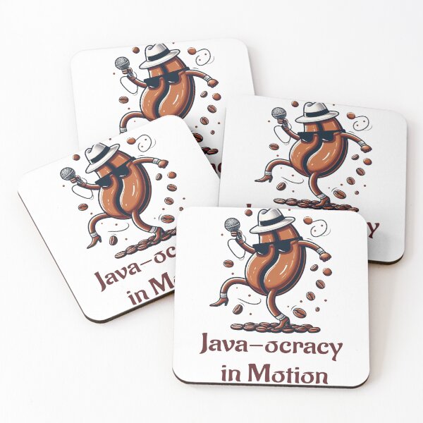 Item preview, Java-Ocracy in Motion - Dancing Coffee Bean designed and sold by PoliTeeIncorrec.