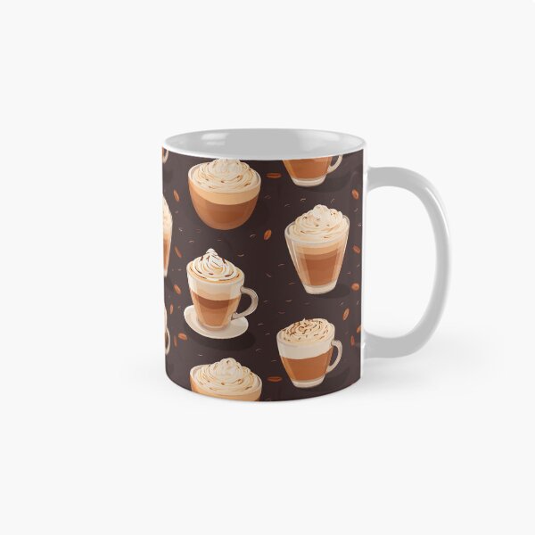 Item preview, Artistic Cappuccino Pattern: Espresso Elegance designed and sold by meowjourney.