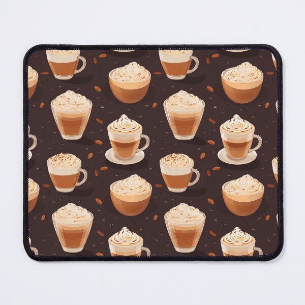 Item preview, Artistic Cappuccino Pattern: Espresso Elegance designed and sold by meowjourney.