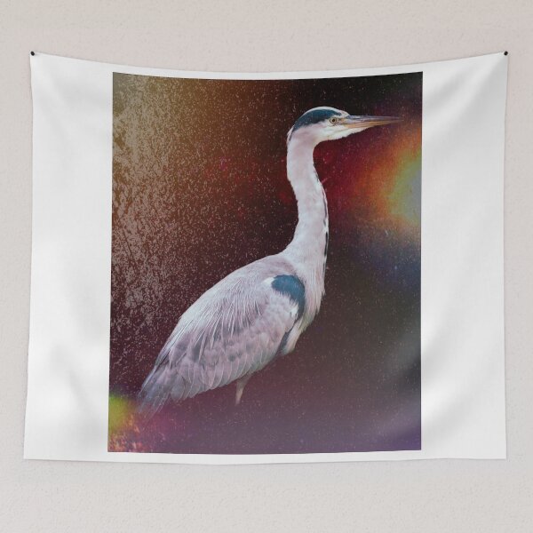 Item preview, Grey Heron Funky Portrait designed and sold by henrytangphotos.