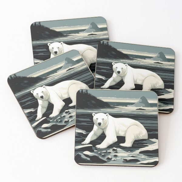 Item preview, poor polar bear on a piece of land designed and sold by JangmiHorang.