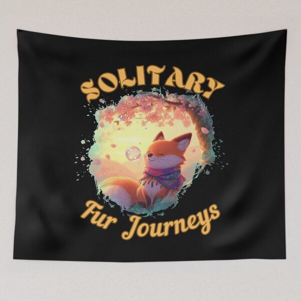 Item preview, Solitary Fur Journeys. fox lover designed and sold by FoxVibes.