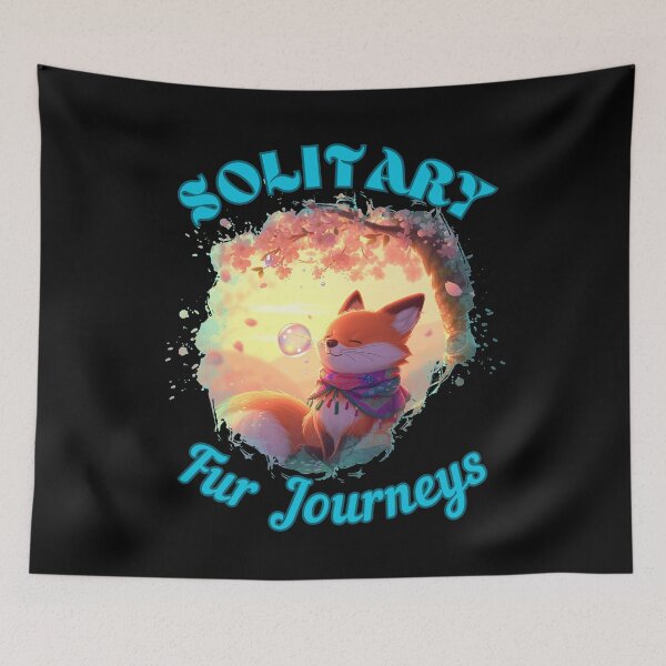 Item preview, Solitary Fur Journeys. fox face designed and sold by FoxVibes.