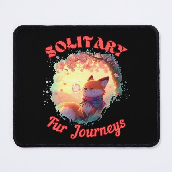 Item preview, Solitary Fur Journeys. fox head designed and sold by FoxVibes.