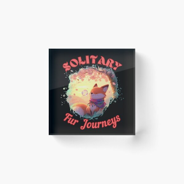 Item preview, Solitary Fur Journeys. fox head designed and sold by FoxVibes.