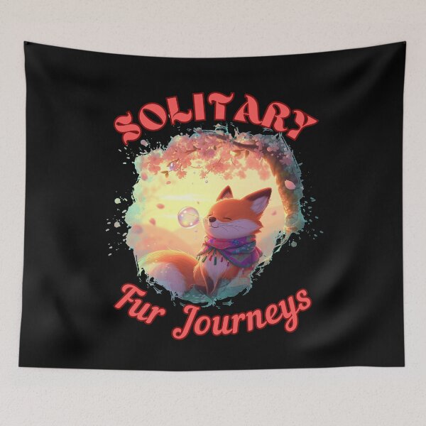 Item preview, Solitary Fur Journeys. fox head designed and sold by FoxVibes.