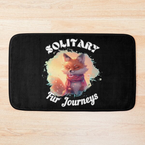 Item preview, Solitary Fur Journeys. fox quote designed and sold by FoxVibes.
