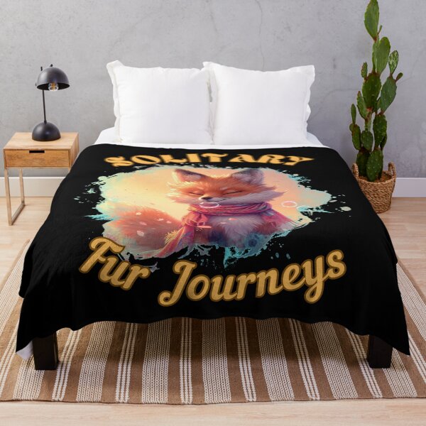 Item preview, Solitary Fur Journeys. fox saying designed and sold by FoxVibes.