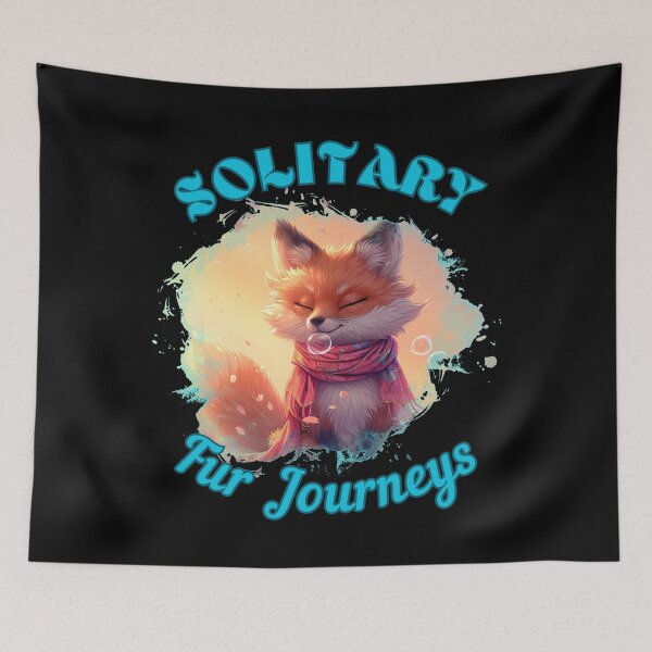 Item preview, Solitary Fur Journeys. vintage fox designed and sold by FoxVibes.