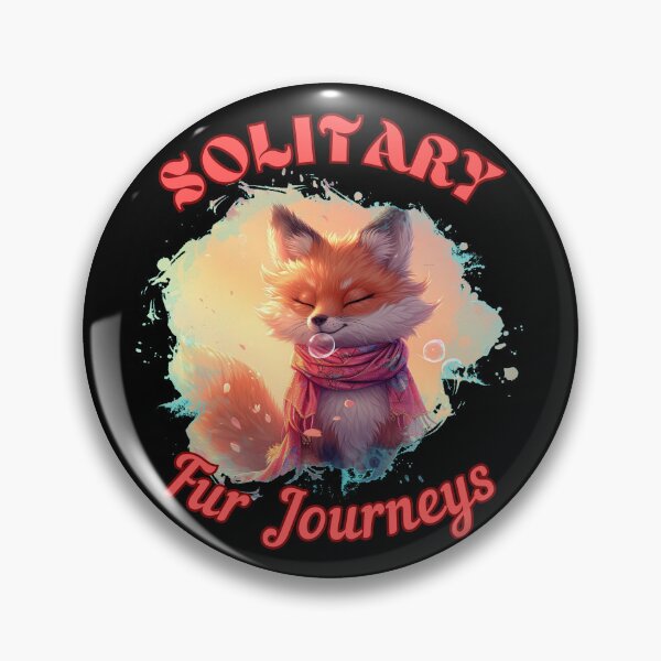 Artikelvorschau, Einsame Pelzreisen. Retro-Fuchs entworfen und verkauft von FoxVibes.