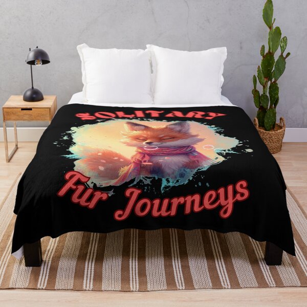 Artikelvorschau, Einsame Pelzreisen. Retro-Fuchs entworfen und verkauft von FoxVibes.