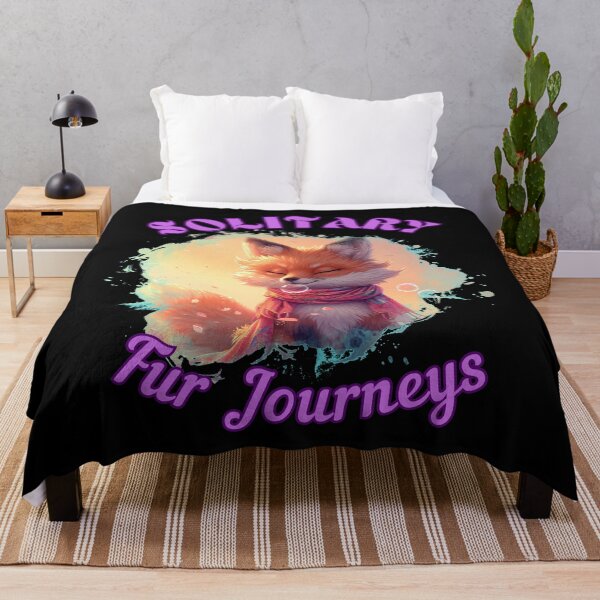 Item preview, Solitary Fur Journeys. fox foxes designed and sold by FoxVibes.