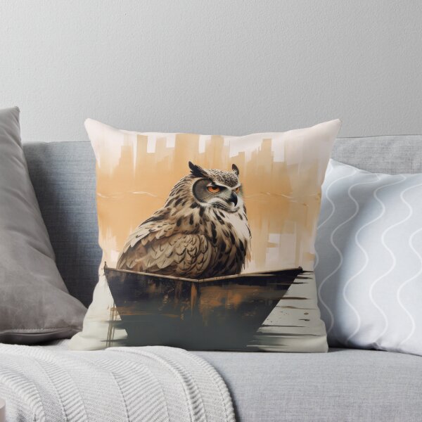 Item preview, Flaco in a boat designed and sold by FlacoTheOwl.