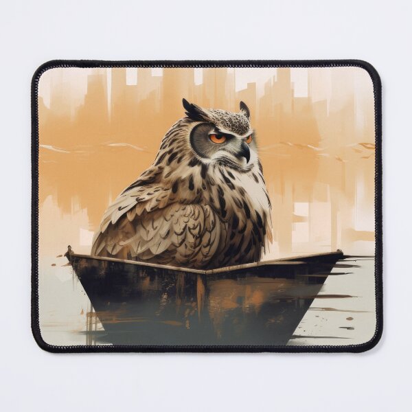 Item preview, Flaco in a boat designed and sold by FlacoTheOwl.