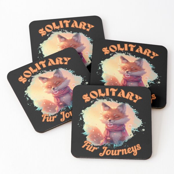 Item preview, Solitary Fur Journeys. fox watercolor designed and sold by FoxVibes.