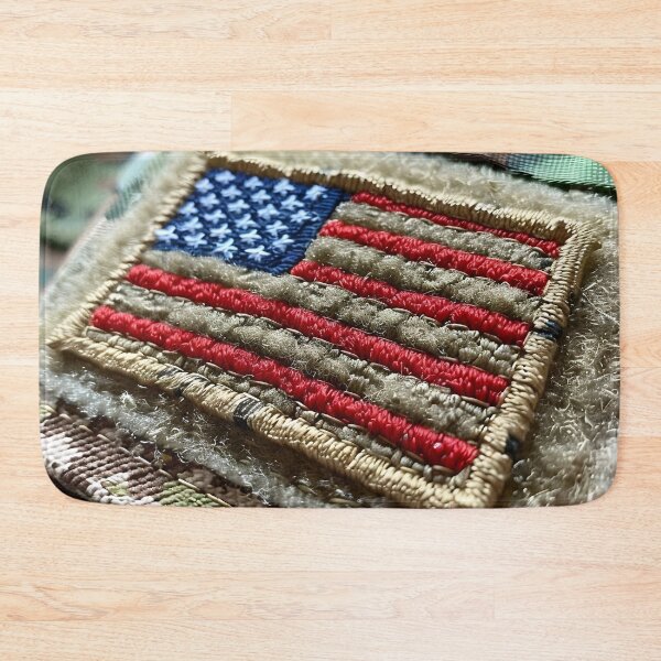 Item preview, Close up of a military American flag patch designed and sold by dcrc.