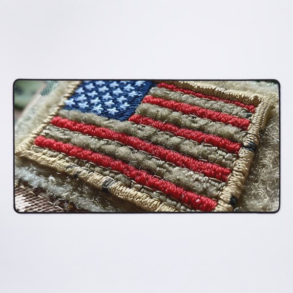 Item preview, Close up of a military American flag patch designed and sold by dcrc.